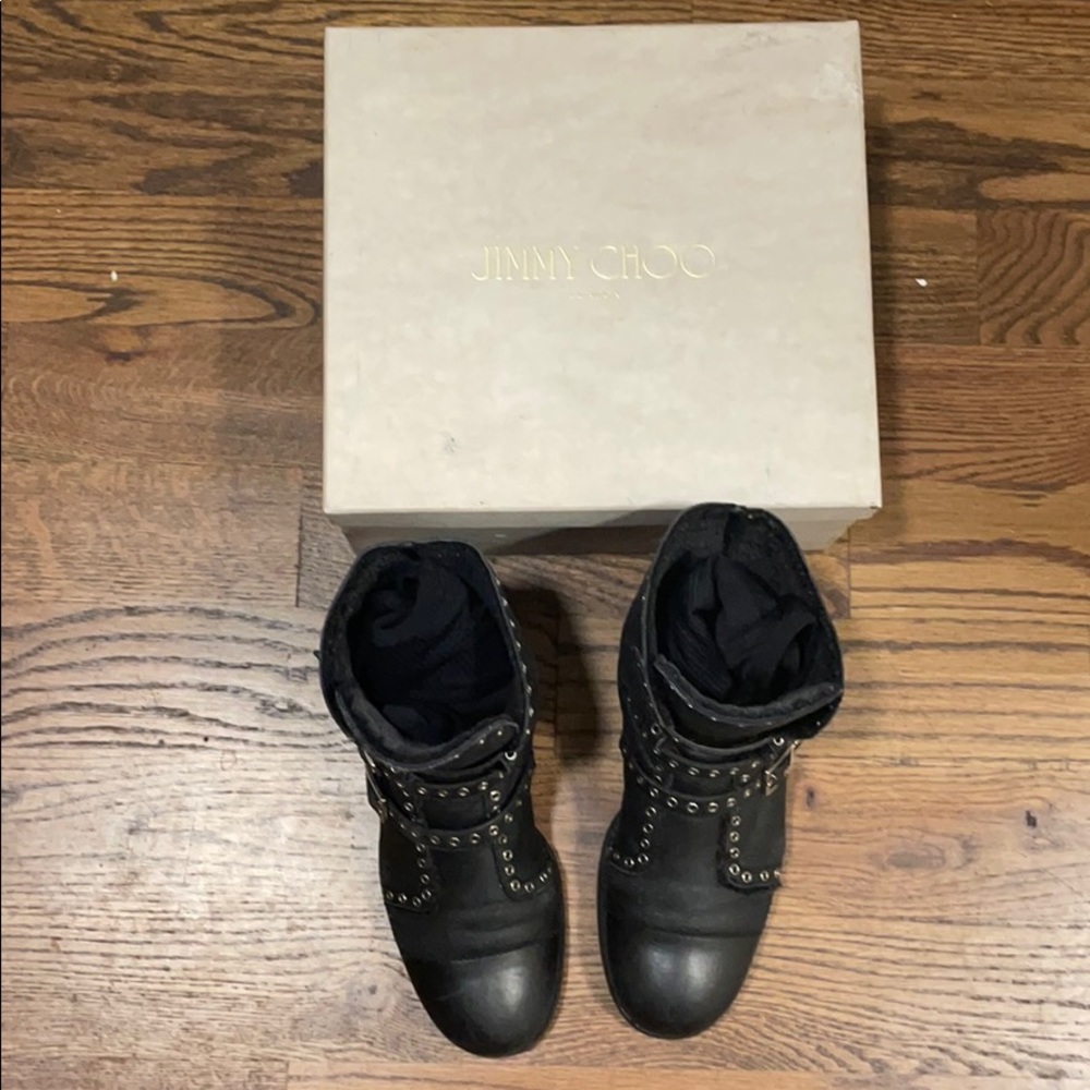 Authentic Rare Jimmy Choo biker boots